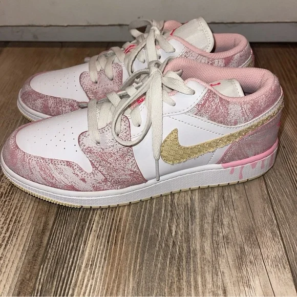 Nike Air Jordan 1 Low GS Big Kid Arctic Punch Paint Ice Cream CW7104-601 Youth 6